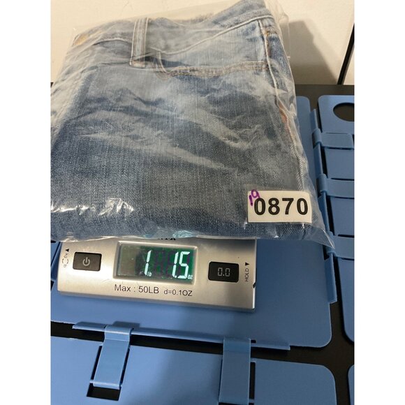 TORY BURCH Pardon My French Medium Wash Frayed Hem Crop Jeans size 28 - Picture 16 of 16